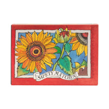 Load image into Gallery viewer, The Matchbox Maker Boxed Safety Matches Sunflowers Illustrated By Matthew Rice