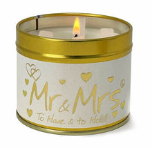 Load image into Gallery viewer, Lily Flame Mr &amp; Mrs Scented Poured Tin Candle
