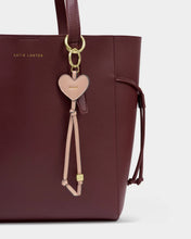 Load image into Gallery viewer, Katie Loxton Heart Bag Charm Keyring / Mum / Blush Taupe