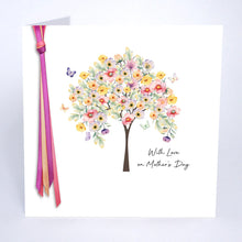 Load image into Gallery viewer, Five Dollar Shake Ribbon & Roses With Love On Mother's Day (Tree) Card