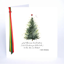Load image into Gallery viewer, Five Dollar Shake Ribbon Candy Just Because It’s Christmas - Love Actually Card