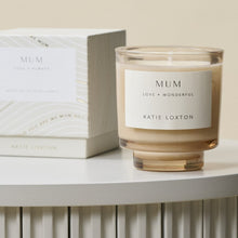 Load image into Gallery viewer, Katie Loxton Sentiment Candle / Mum / Gold Wave / English Pear & White Tea