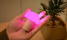 Load image into Gallery viewer, Ginkgo Design Super Mini Alice Mushroom Lamp / White Ash