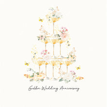 Load image into Gallery viewer, Five Dollar Shake ‘Beija-Flor’ Golden Wedding Anniversary Card