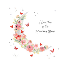 Load image into Gallery viewer, Five Dollar Shake Forget Me Not I Love You To The Moon Card