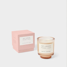 Load image into Gallery viewer, Katie Loxton Sentiment Candle / So Loved / Peach, Rose & Sweet Mandarin