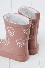 Load image into Gallery viewer, Grass & Air Rose Pink Colour-Changing Kids Wellies with Teddy Fleece Lining / UK Sizes 4-9 Infant