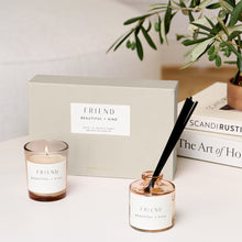 Load image into Gallery viewer, Katie Loxton Mini Votive & Mini Reed Diffuser Gift Set / 'Friend' /
English Pear & White Tea