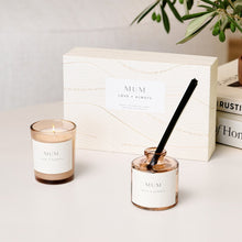 Load image into Gallery viewer, Katie Loxton Mini Votive & Mini Reed Diffuser Gift Set / 'Mum' /
English Pear & White Tea