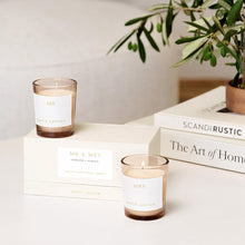 Load image into Gallery viewer, Katie Loxton Sentiment Candles Duo Votive Set / Mr & Mrs / Fresh Linen & White Lily