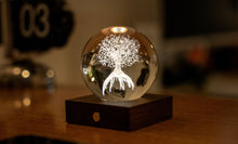 Load image into Gallery viewer, Gingko Design Amber Crystal Light / Tree Of Life