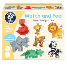 Load image into Gallery viewer, Orchard Toys Match & Feel Two Piece Puzzles