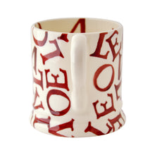 Load image into Gallery viewer, Emma Bridgewater L.O.V.E Polka Red 1/2 Pint Mug