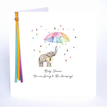 Load image into Gallery viewer, Five Dollar Shake Ribbon & Roses Baby Shower You’re Going To Be Amazing Card