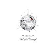 Load image into Gallery viewer, Five Dollar Shake Love & Co You Make Me Feel Like Dancing Valentine Card