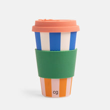 Load image into Gallery viewer, Caroline Gardner Multi Stripe Eco Travel Mug