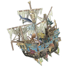 Load image into Gallery viewer, Paper D’Art Sunken Galleon, 3D Pop Up Greetings Card