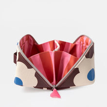 Load image into Gallery viewer, Caroline Gardner Wine Flower Flat Lay Wash Bag