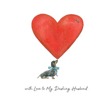 Load image into Gallery viewer, Five Dollar Shake Forget Me Not With Love To My Dashing Husband Card