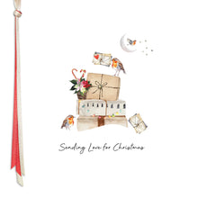 Load image into Gallery viewer, Five Dollar Shake Ribbon Candy Sending Love for Christmas Small Card