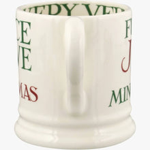 Load image into Gallery viewer, Emma Bridgewater Christmas Toast & Marmalade Peace & Love 1/2 Pint Mug