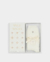 Load image into Gallery viewer, Katie Loxton Gift Boxed Fluffy Socks / Star / Off White