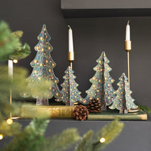 Load image into Gallery viewer, Toasted Crumpet Set of 4 Christmas Tree Forest Table Decorations