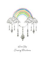 Load image into Gallery viewer, Counting Stars Cosmic Talisman Never Stop Chasing Rainbows Card