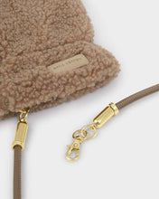 Load image into Gallery viewer, Katie Loxton Teddy Mittens With Cord / Tan / One Size