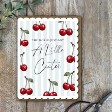 Load image into Gallery viewer, Toasted Crumpet Mon Chéri The World Just Got A Little Cuter Card