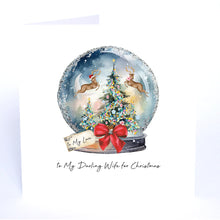 Load image into Gallery viewer, Five Dollar Shake Always Believe To My Darling Wife for Christmas (Snowglobe) Card