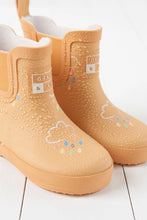Load image into Gallery viewer, Grass & Air Peach Shortie Colour-Changing Kids Wellies / UK Sizes 4-9 Infant