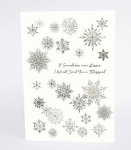 Load image into Gallery viewer, Five Dollar Shake Cosmic Christmas Card If Snowflakes were Kisses I Would Send You a Blizzard
