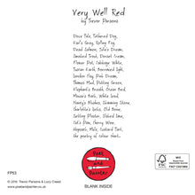 Load image into Gallery viewer, Poet & Painter Paint Chart New Home Card