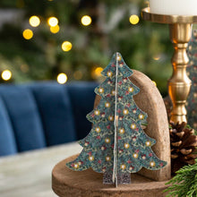 Load image into Gallery viewer, Toasted Crumpet Set of 4 Christmas Tree Forest Table Decorations