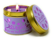 Load image into Gallery viewer, Lily Flame Daughter Scented Poured Tin Candle
