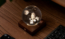 Load image into Gallery viewer, Ginkgo Design Amber Crystal Light / Owl Moon