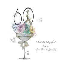 Load image into Gallery viewer, Five Dollar Shake Glamarama 60 To The Birthday Girl This Is Your Year To Sparkle! Birthday Card