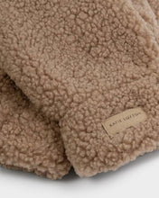 Load image into Gallery viewer, Katie Loxton Teddy Mittens With Cord / Tan / One Size