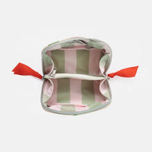 Load image into Gallery viewer, Caroline Gardner Pink Flower Mini Flat Lay Cosmetic Bag