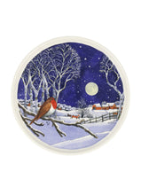 Load image into Gallery viewer, Emma Bridgewater Midnight Robin Flat Serving Plate
