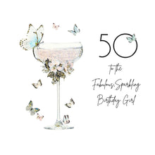 Load image into Gallery viewer, Five Dollar Shake Moonlight & Martini’s Age 50 To the Fabulous Sparkling Birthday Girl Card