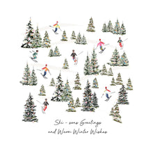 Load image into Gallery viewer, Five Dollar Shake Always Believe Christmas Ski-sons Greetings and Warm Winter Wishes Card