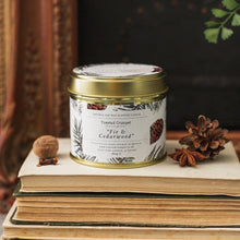 Load image into Gallery viewer, Toasted Crumpet Fir & Cedarwood Candle in a Matt Gold Tin
