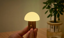 Load image into Gallery viewer, Ginkgo Design Super Mini Alice Mushroom Lamp / Walnut
