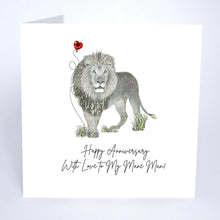 Load image into Gallery viewer, Five Dollar Shake Happy Anniversary To My Mane Man Card