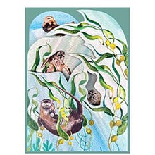 Load image into Gallery viewer, Cinnamon Aitch ‘Alice’s Garden’ Seals & Otters Card