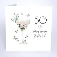 Load image into Gallery viewer, Five Dollar Shake Moonlight & Martini’s Age 50 To the Fabulous Sparkling Birthday Girl Card