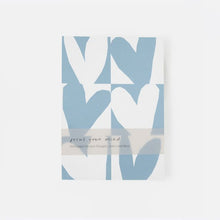 Load image into Gallery viewer, Caroline Gardner Blue Checkmate Heart A5 Softback Notebook