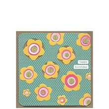 Load image into Gallery viewer, Cinnamon Aitch ‘Dinky Daisy’ Pink & Yellow Flowers Birthday Card
